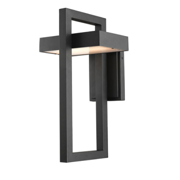 Z-Lite Luttrel 18" 1-Light LED Outdoor Wall Sconce - 2700K - 120V - Black