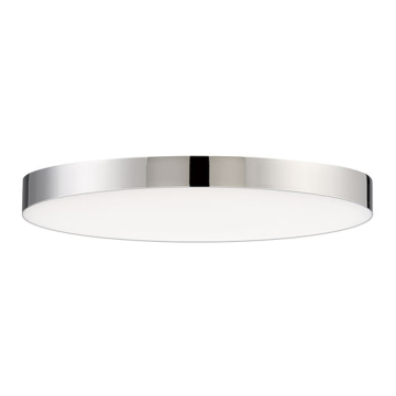 Maxim Lighting Trim 9" Round LED Flush Mount - 3000K - 120V - Polished Chrome