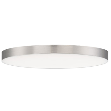 Maxim Lighting Trim 11" Round LED Flush Mount - 3000K - 120V - Satin Nickel