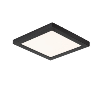 Maxim Lighting Chip 6.5" Square LED Flush Mount - 3000K - 120V - Black