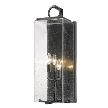 Z-Lite Sana 3-Light Outdoor Wall Sconce - 120V - Black / Seedy