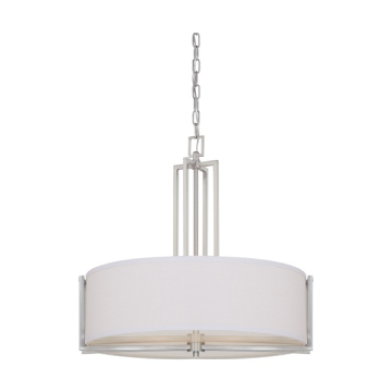 SATCO|NUVO Gemini 4-Light Pendant - Brushed Nickel