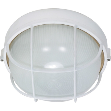 SATCO|NUVO 10" Round Cage Die Cast Bulk Head