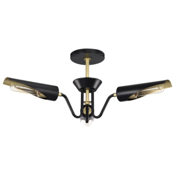 SATCO|NUVO Marc 3-Light Chandelier - Matte Black