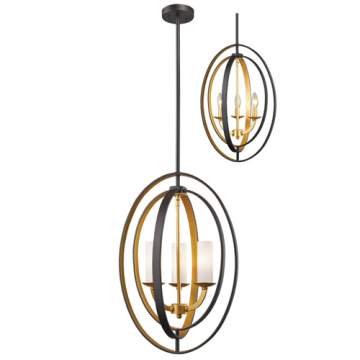 Z-Lite Ashling 3-Light Chandelier - 120V - Bronze Gold