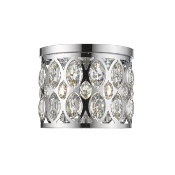 Z-Lite Dealey 11" 3-Light Flush Mount - 120V - Chrome