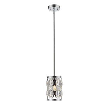 Z-Lite Dealey 1-Light Pendant - 120V - Chrome