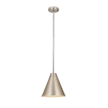 Z-Lite Eaton 12" 1-Light Pendant - 120V - Brushed Nickel