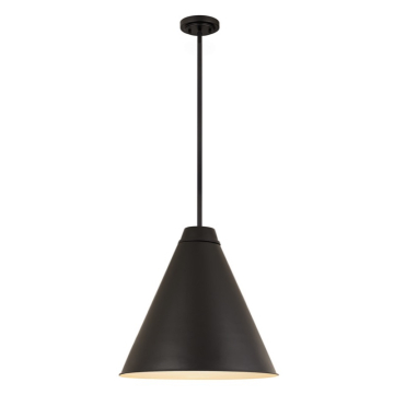 Z-Lite Eaton 24" 1-Light Pendant - 120V - Matte Black