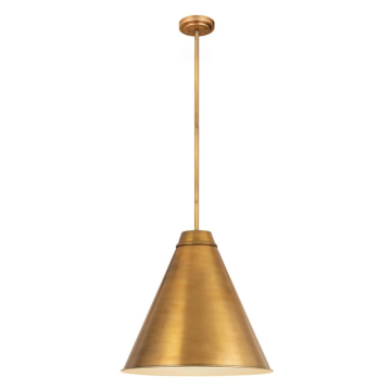 Z-Lite Eaton 24" 1-Light Pendant - 120V - Rubbed Brass