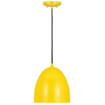 Z-Lite Z-Studio 10" 1-Light Dome Pendant - 120V - Yellow