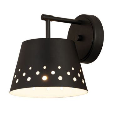 Z-Lite Katie 1-Light Wall Sconce - 120V - Matte Black