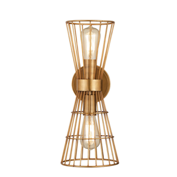 Z-Lite Alito 2-Light Wall Sconce - 120V - Rubbed Brass