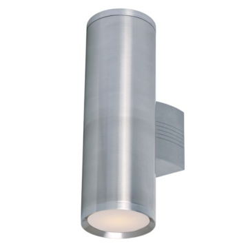 Maxim Lighting Lightray 2-Light Outdoor Wall Sconce - 120V - Brushed Aluminum