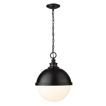 Z-Lite Peyton 15" 2-Light Pendant - 120V - Matte Black
