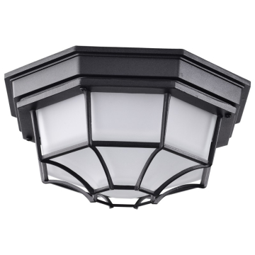SATCO|NUVO LED Spider Cage Fixture - 3000K - Black / Frosted Glass
