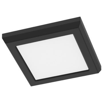 SATCO|NUVO Blink Performer LED Surface Mount - 8W - 5" Square - CCT Selectable - Black - 120V