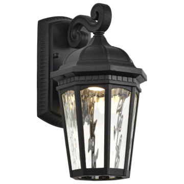 SATCO|NUVO East River Smart Starfish LED Outdoor Wall Light - RGBTW - 120V - Matte Black / Clear Water Glass