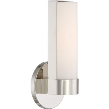 SATCO|NUVO Bond LED Wall Sconce - 10" - 3000K - 120V - Polished Nickel