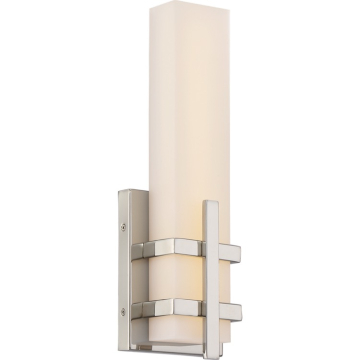SATCO|NUVO Grill LED Wall Sconce - 3000K - 120V - Polished Nickel