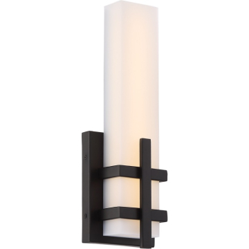 SATCO|NUVO Grill LED Wall Sconce - 3000K - 120V - Aged Bronze