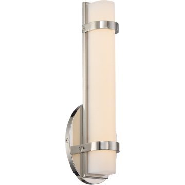 SATCO|NUVO Slice LED Wall Sconce - 3000K - 120V - Polished Nickel