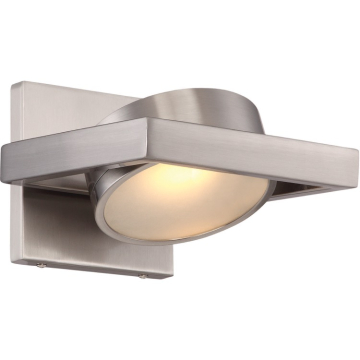 SATCO|NUVO Hawk LED Wall Sconce - 3000K - 120V - Brushed Nickel