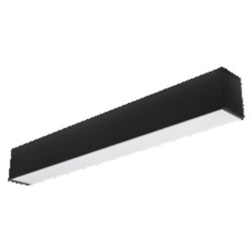 Sylvania 24" 18W LED Linear Slot Fixture - Ceiling or Pendant Mount - CCT Selectable - 1,800 Lumens - 120-277V - Black
