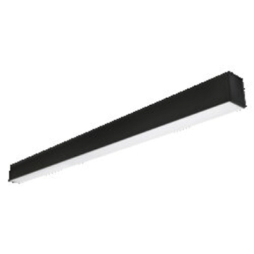 Sylvania 48" 34W LED Linear Slot Fixture - Ceiling or Pendant Mount - CCT Selectable - 3,400 Lumens - 120-347V - Black