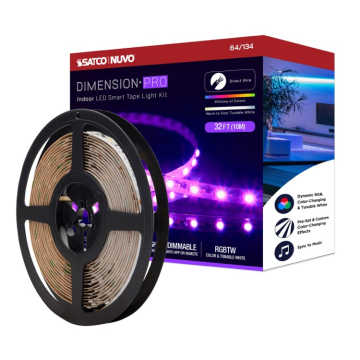 SATCO|NUVO DIMENSION PRO 32' Direct Wired Indoor LED Smart Tape Light Kit