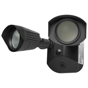 SATCO|NUVO Dual Head LED Security Light - Black - 3000K - 120-277V