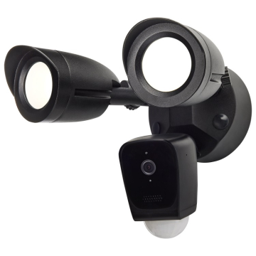 SATCO|NUVO Bullet Outdoor SMART LED Security Light with Camera - Starfish Enabled - Black - 120-277V