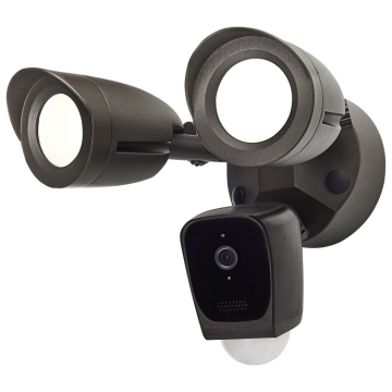 SATCO|NUVO Bullet Outdoor SMART LED Security Light with Camera - Starfish Enabled - Brown - 120-277V