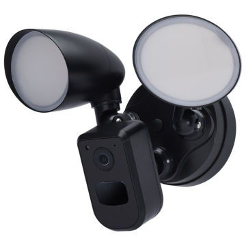 SATCO|NUVO Bullet Outdoor SMART LED Security Light with Camera - Starfish Enabled - 20W - CCT Selectable - Black - 120-277V