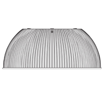 Sylvania Polycarbonate Refractor for 100-150W UFO High Bays