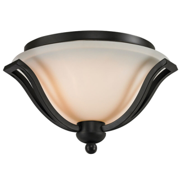 Z-Lite Lagoon 2-Light Flush Mount - 120V - Matte Black