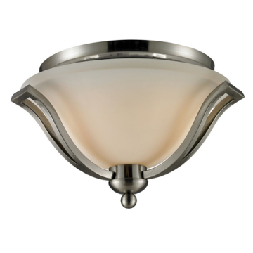 Z-Lite Lagoon 2-Light Flush Mount - 120V - Brushed Nickel