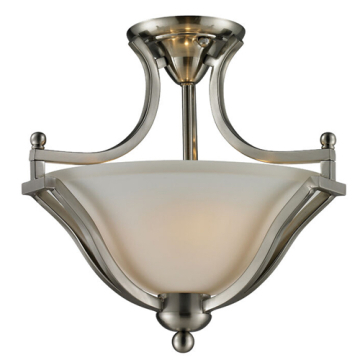 Z-Lite Lagoon 2-Light Semi-Flush Mount - 120V - Brushed Nickel