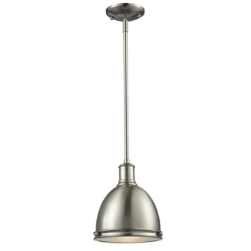 Z-Lite Mason 8" 1-Light Pendant - 120V - Brushed Nickel