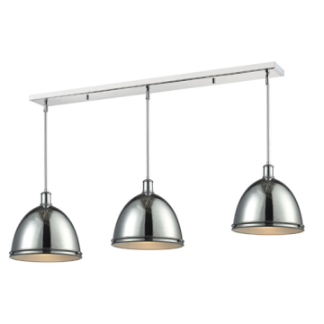 Z-Lite Mason 13" 3-Light Linear Chandelier - 120V - Chrome
