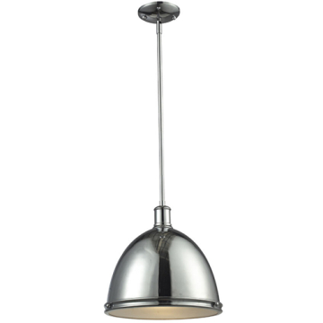 Z-Lite Mason 13" 1-Light Pendant - 120V - Chrome 