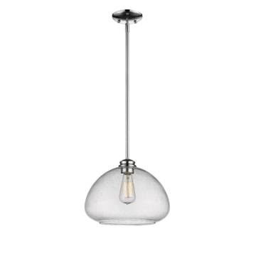 Z-Lite Amon 13" 1-Light Pendant - 120V - Chrome