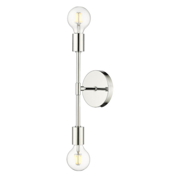 Z-Lite Modernist 2-Light Wall Sconce - 120V - Chrome