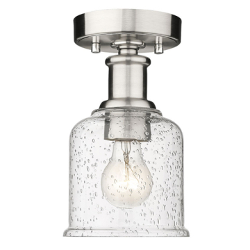 Z-Lite Bryant 1-Light Flush Mount - 120V - Brushed Nickel
