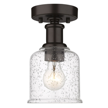 Z-Lite Bryant 1-Light Flush Mount - 120V - Bronze