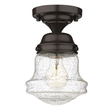 Z-Lite Vaughn 6" 1-Light Flush Mount - 120V - Bronze