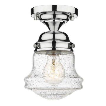 Z-Lite Vaughn 6" 1-Light Flush Mount - 120V - Chrome
