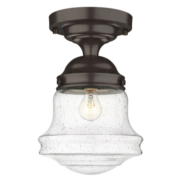 Z-Lite Vaughn 11" 1-Light Flush Mount - 120V - Bronze