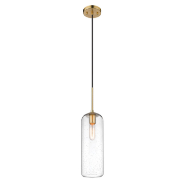 Z-Lite Monty 22" 1-Light Pendant - 120V - Heritage Brass / Seedy