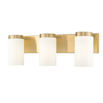 Z-Lite Burk 3-Light Vanity - 120V - Luxe Gold